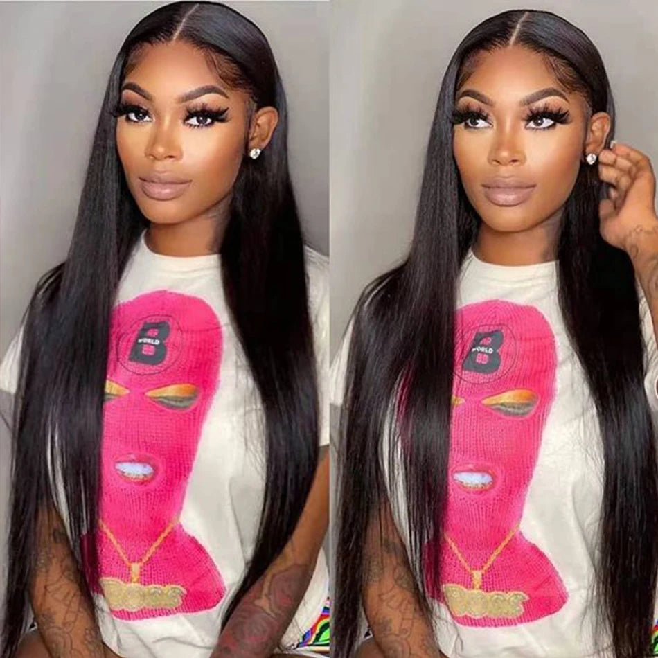 Long Straight Human Hair Bundles with Closure