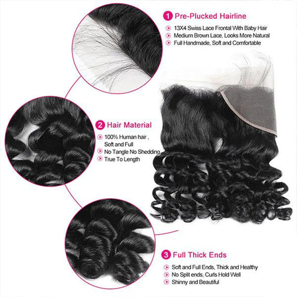 Brazilian Loose Wave Hair Lace Closure