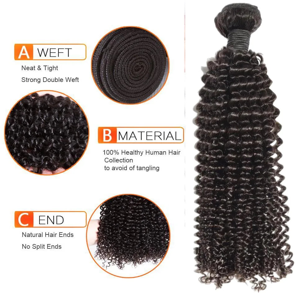 Deep Wave Natural Human Hair Bundles